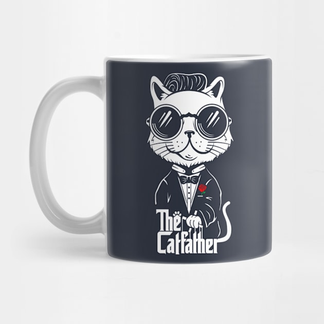 Vintage cat the godfather Funny cat by Hellyeahstudio